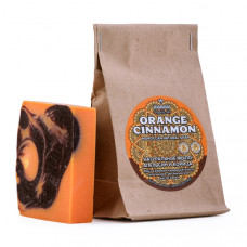 Марокканское натуральное мыло Orange Cinnamon для рук и тела Hammam organic oils